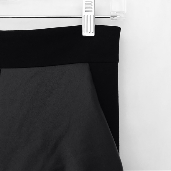 KAREN MILLEN Black Faux Leather And Ponte Leggings - Picture 4 of 10